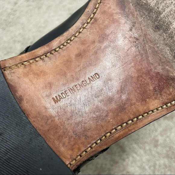 JOSEPH CHEANEY Black Leather Oxford Dress Shoes size 11 - Picture 13 of 15